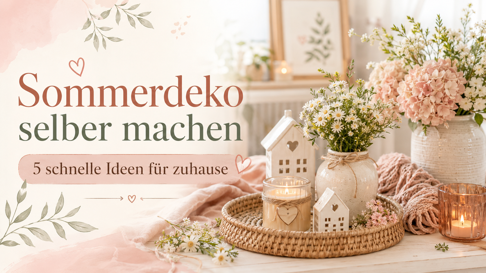 Sommerdeko selber machen: 5 schnelle Ideen für dein Zuhause