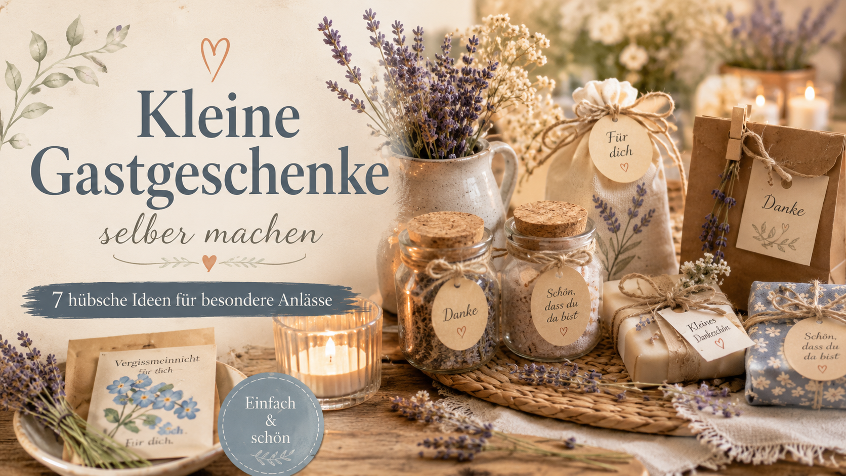 Kleine Gastgeschenke selber machen: 7 hübsche Ideen für besondere Anlässe