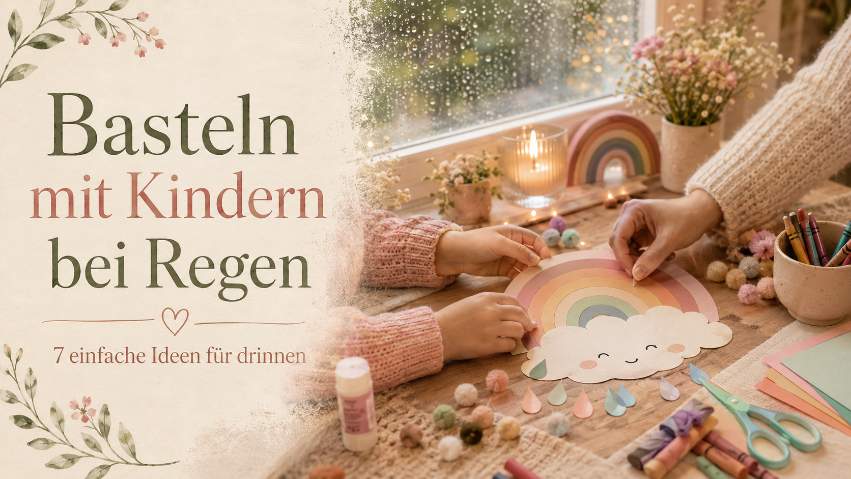 Basteln mit Kindern bei Regen: 7 einfache Ideen für drinnen