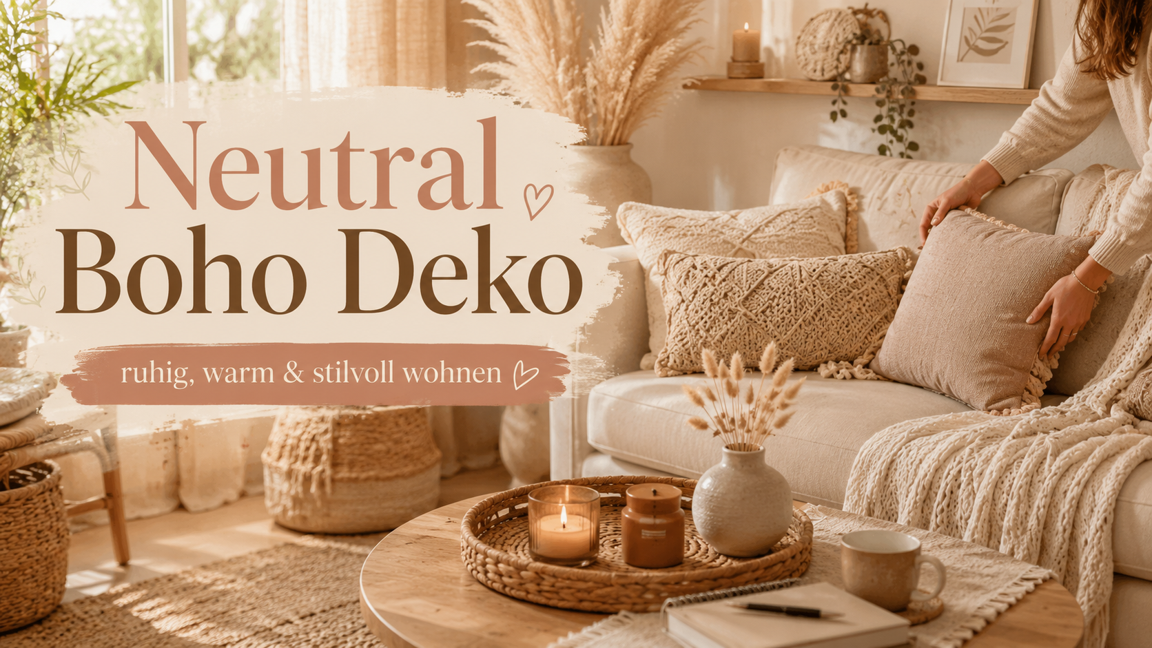Neutral Boho Deko: Ruhig, warm & stilvoll wohnen