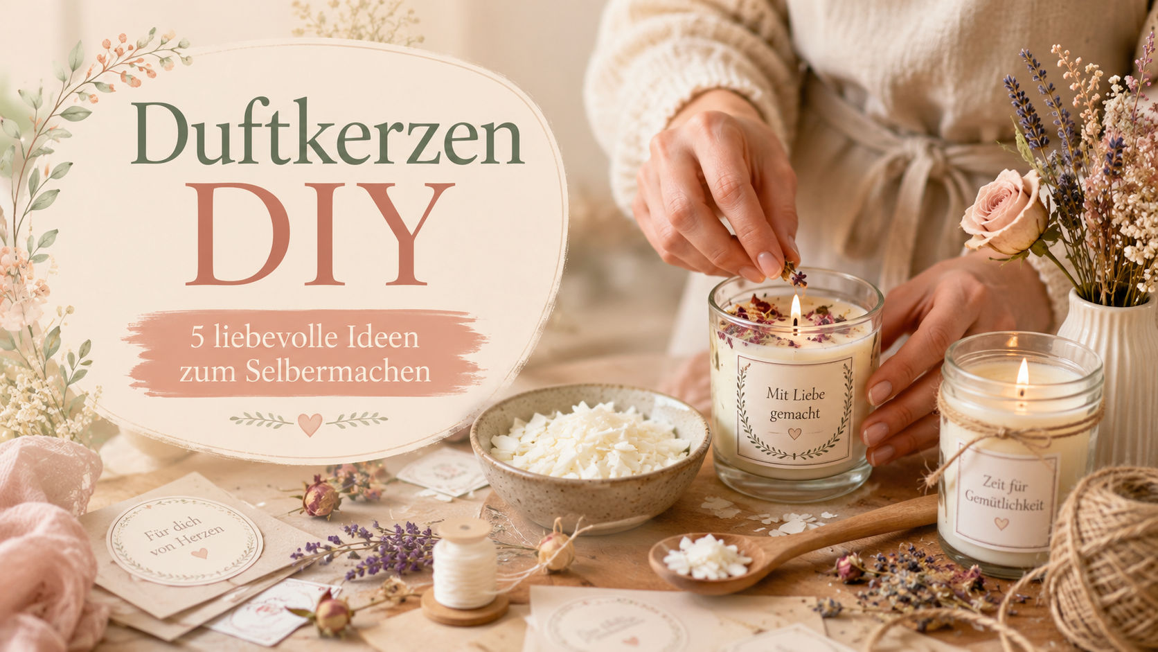Duftkerzen DIY: 5 liebevolle Ideen zum Selbermachen
