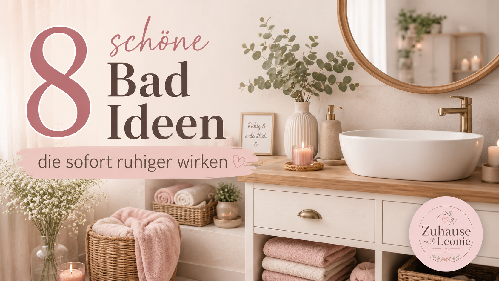 Bad Ideen: 8 schöne Tipps, die dein Badezimmer sofort ruhiger wirken lassen