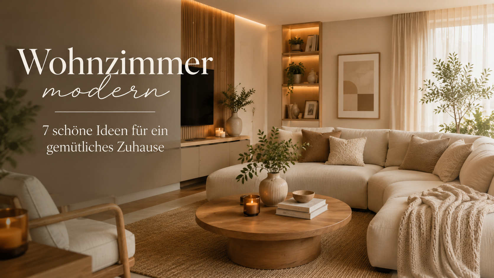 Wohnzimmer modern einrichten: 7 schöne Ideen für einen gemütlichen Look