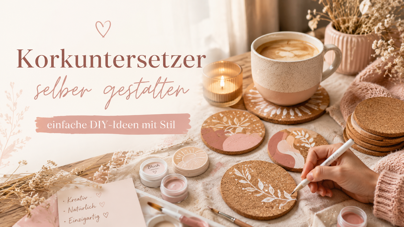 Korkuntersetzer selber gestalten: 7 einfache DIY-Ideen mit Stil