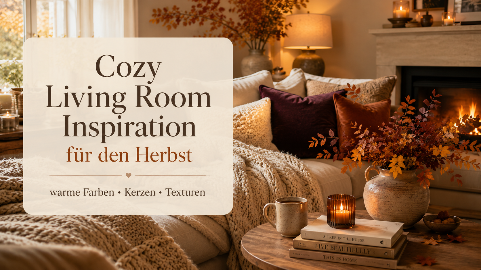Cozy Living Room Inspiration für den Herbst: 7 gemütliche Ideen