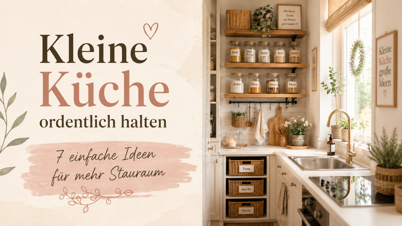 Kleine Küche ordentlich halten: 7 einfache Ideen für mehr Stauraum