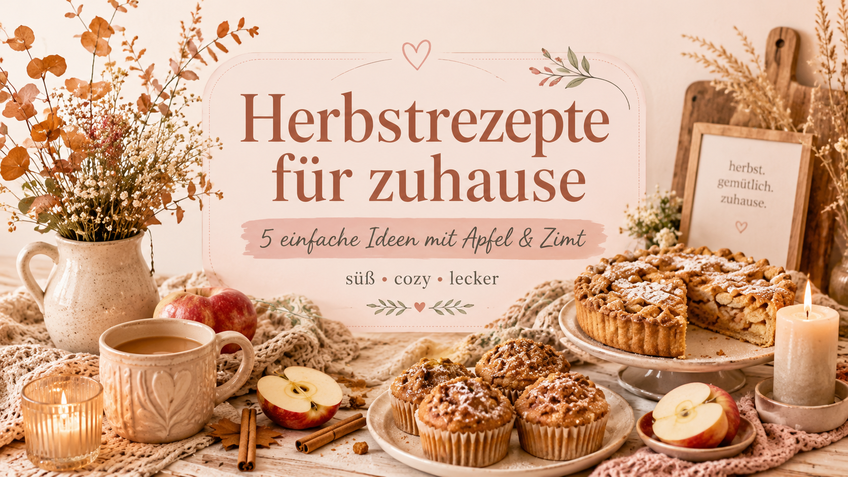 Herbstrezepte für zuhause: 5 einfache Ideen mit Apfel & Zimt