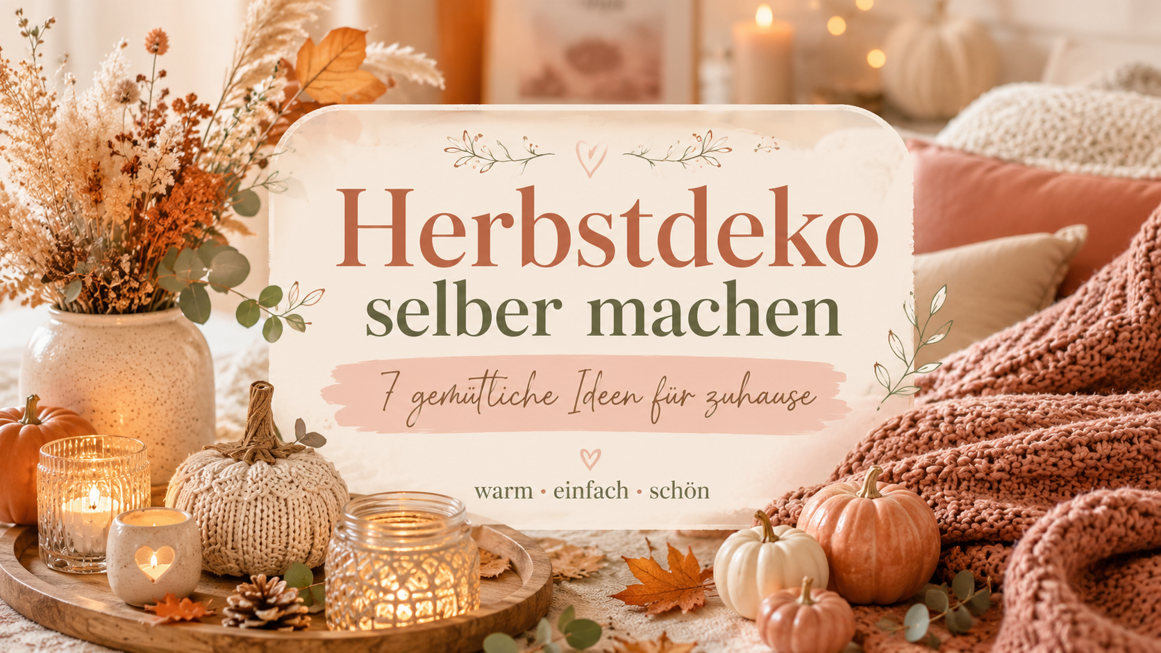 Herbstdeko selber machen: 7 gemütliche Ideen für zuhause