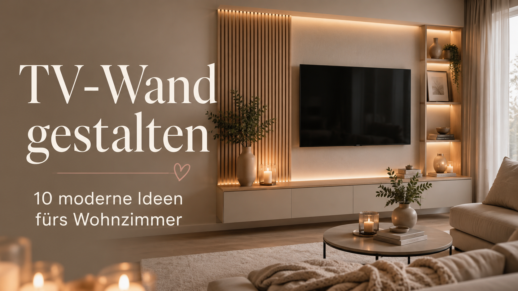 TV-Wand gestalten: 10 moderne Ideen fürs Wohnzimmer