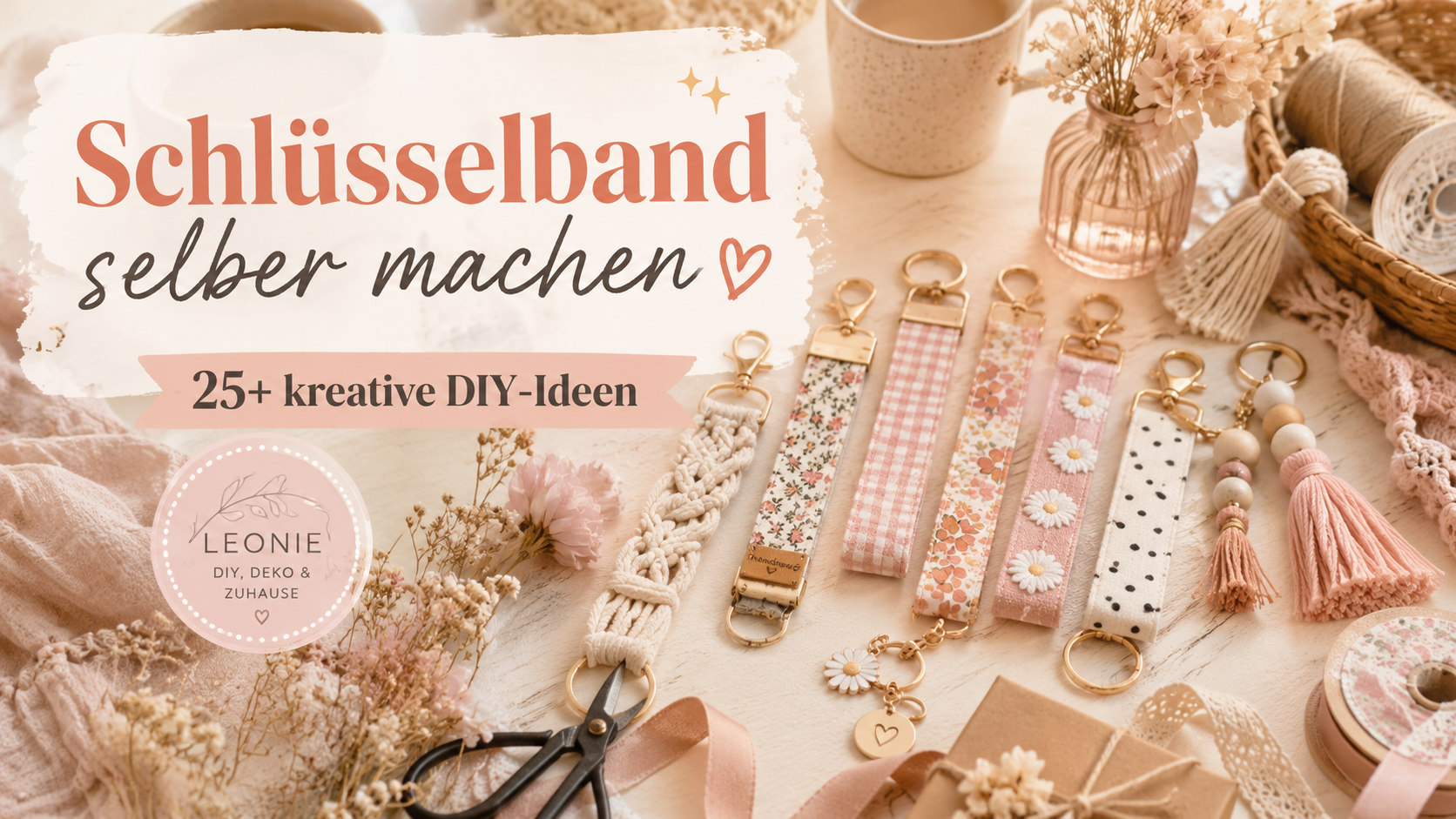Schlüsselband selber machen: 25+ kreative DIY-Ideen