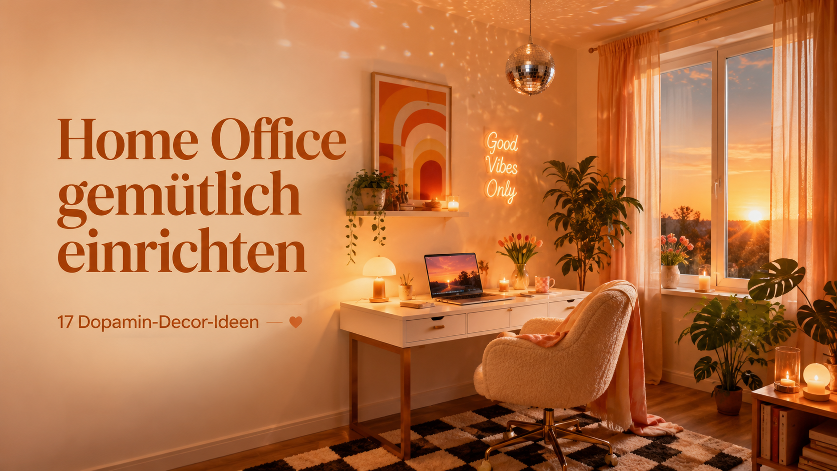 Home Office gemütlich einrichten: 17 Dopamin-Decor-Ideen
