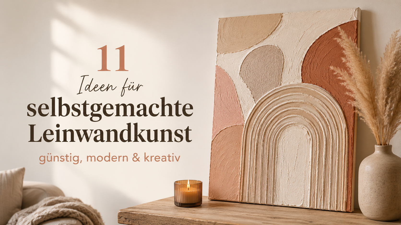 Leinwandbilder selber machen: 11 moderne DIY-Ideen