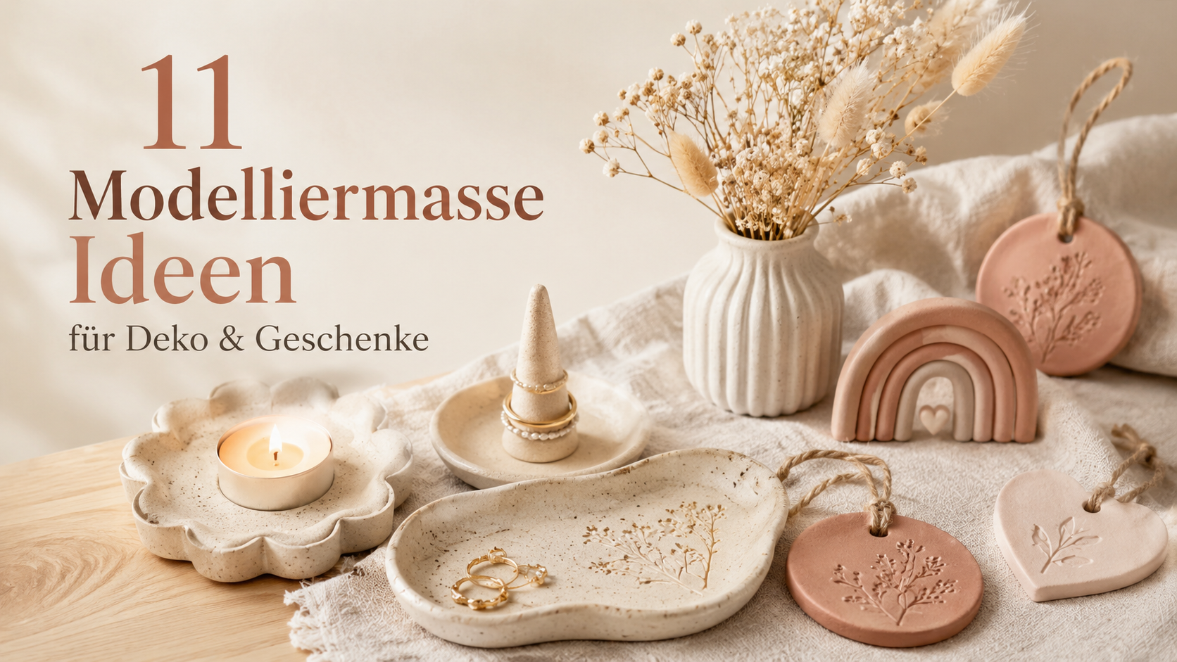 11 Modelliermasse Ideen für Deko und Geschenke