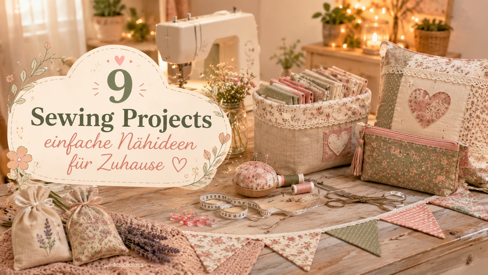 9 Sewing Projects: einfache Nähideen für Zuhause