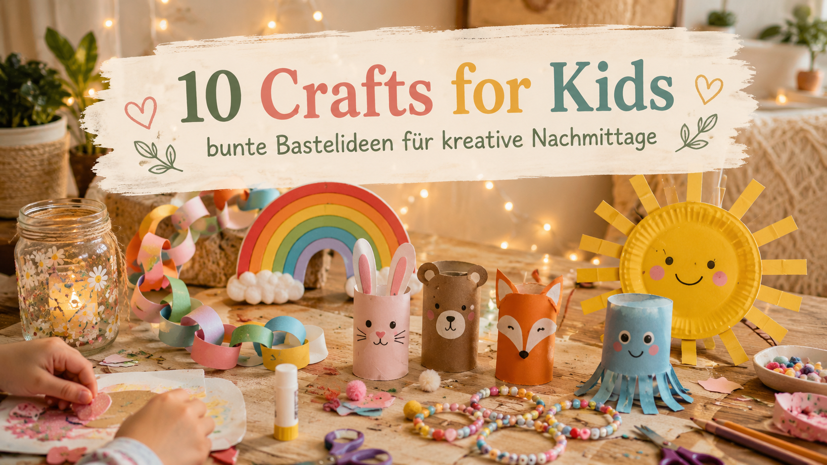 10 Crafts for Kids: bunte Bastelideen für kreative Nachmittage