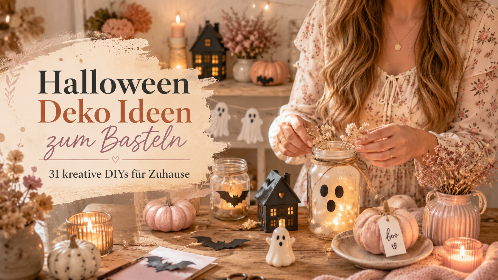 Halloween Deko Ideen zum Basteln: 31 kreative DIYs für Zuhause