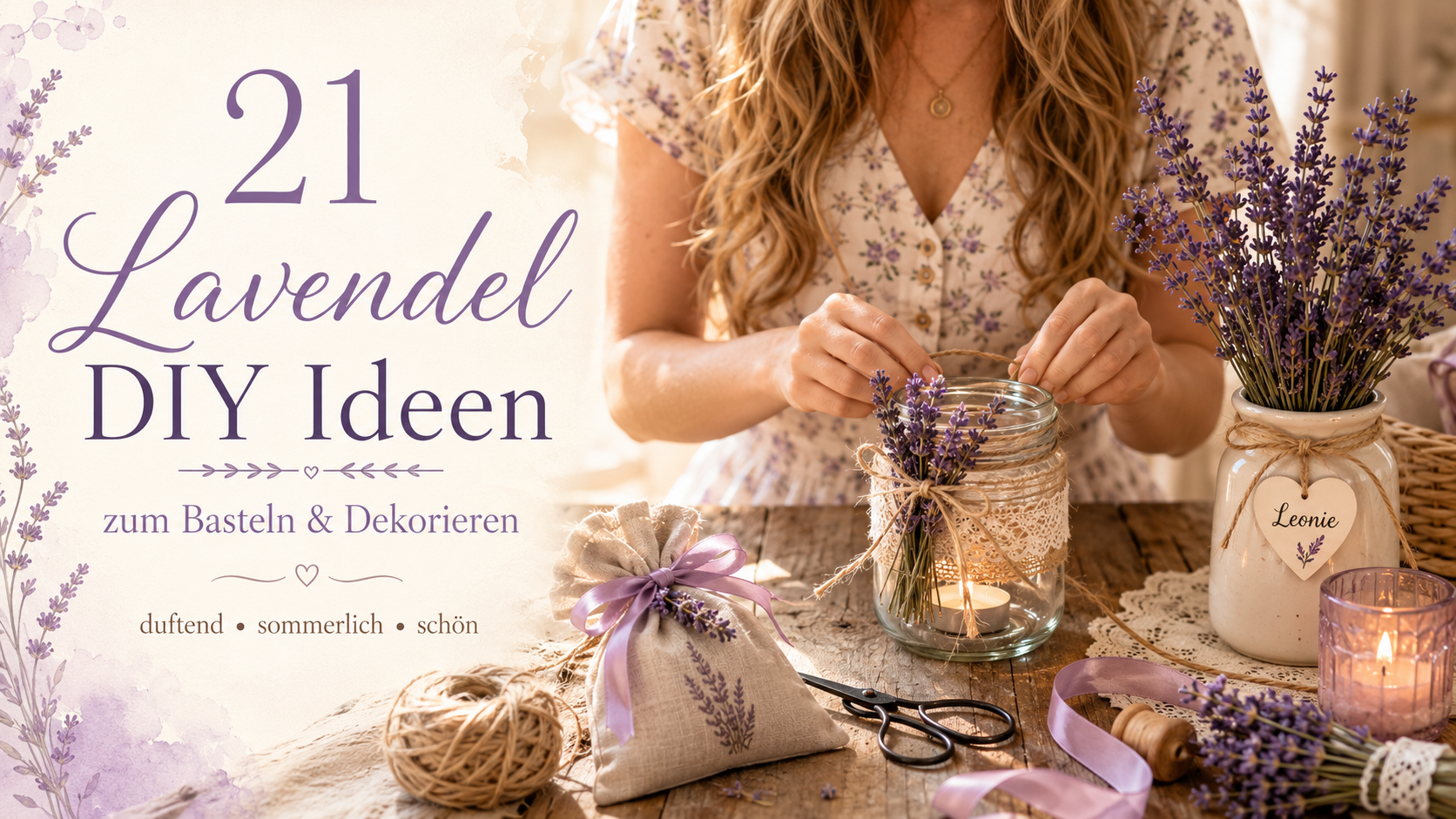 Lavendel DIY Ideen: 21 schöne Ideen zum Basteln & Dekorieren
