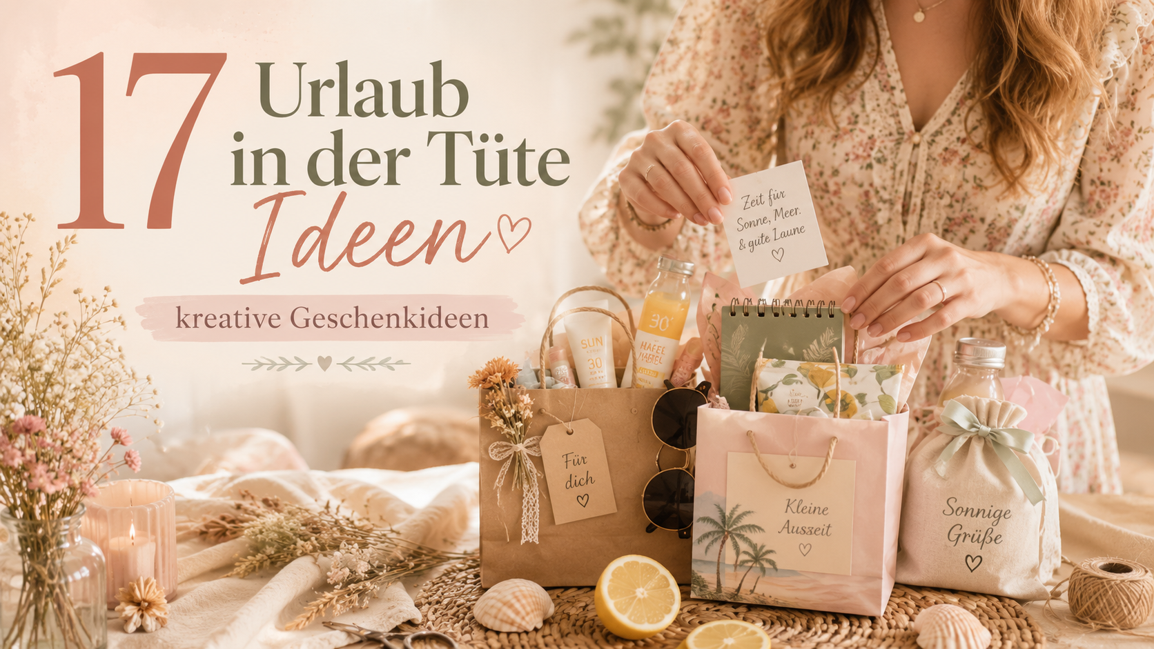 Urlaub in der Tüte Ideen: 17 kreative Geschenkideen zum Selbermachen