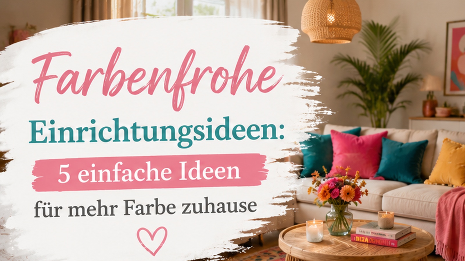 Farbenfrohe Einrichtungsideen: 5 einfache Ideen für mehr Farbe zuhause