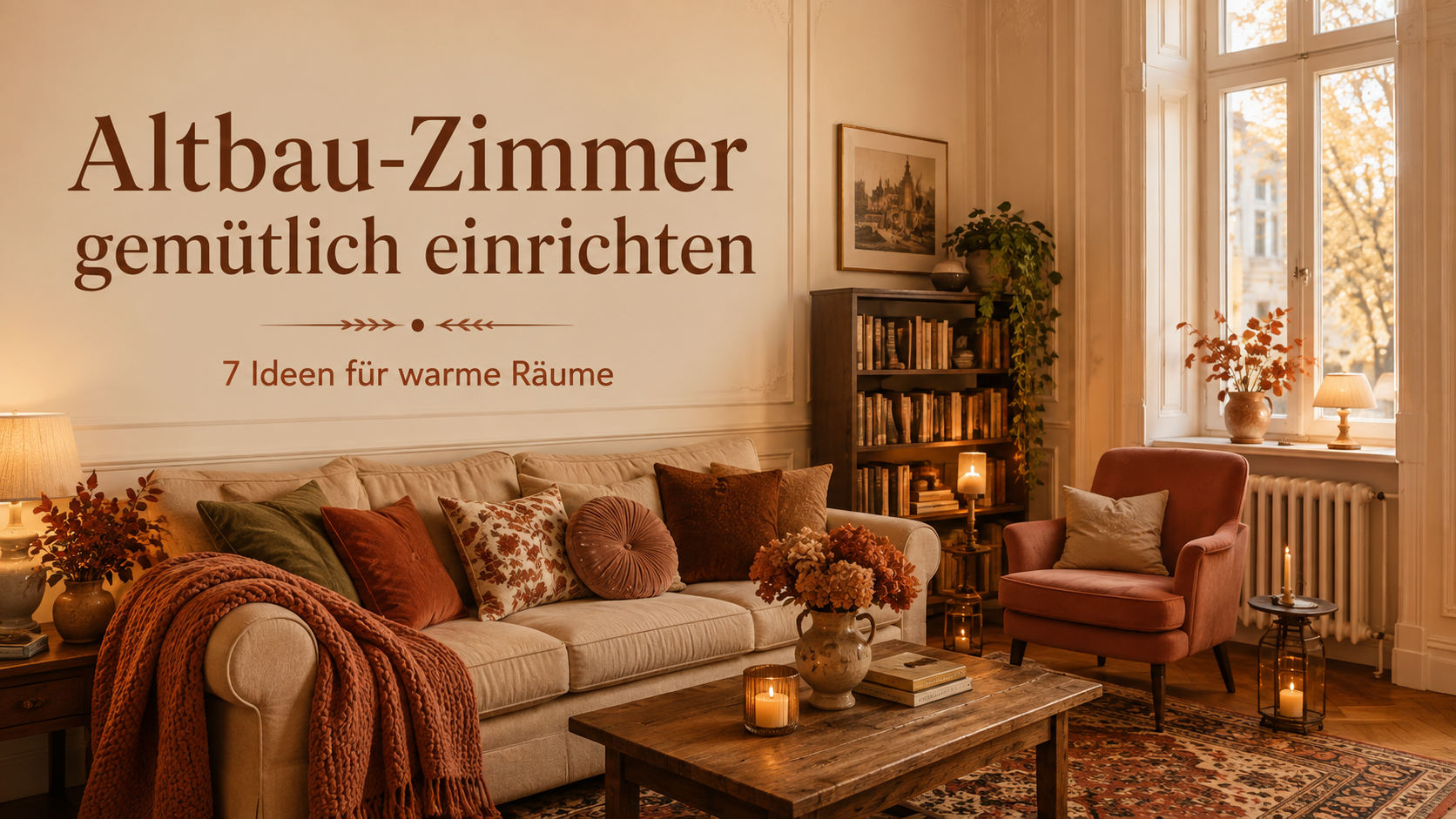 Altbau Zimmer gemütlich einrichten: 7 warme Ideen