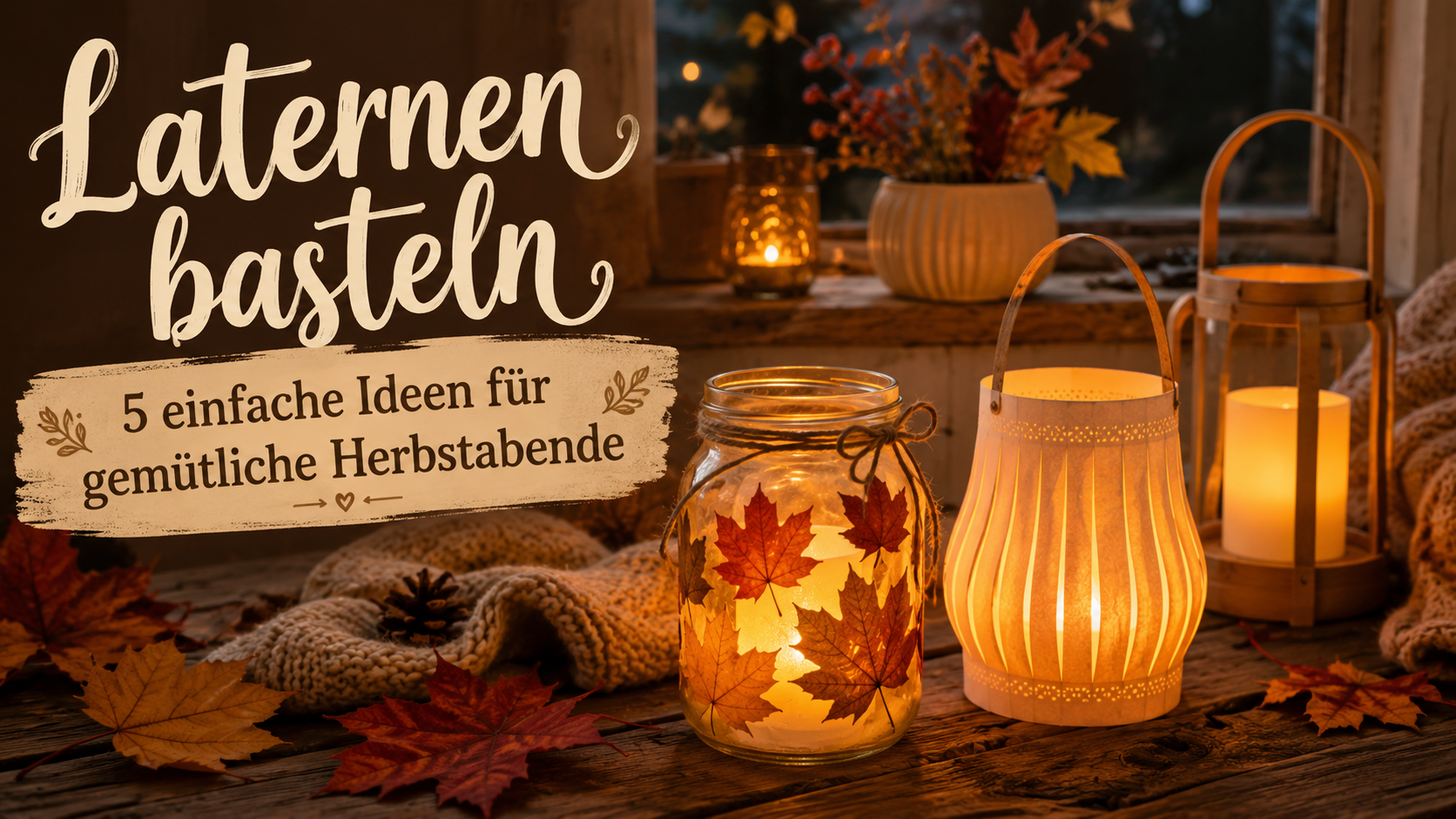 Laternen basteln: 5 einfache Ideen für den Herbst