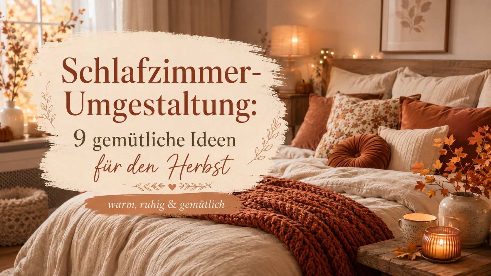 Schlafzimmer Umgestaltung im Herbst: 9 gemütliche Ideen