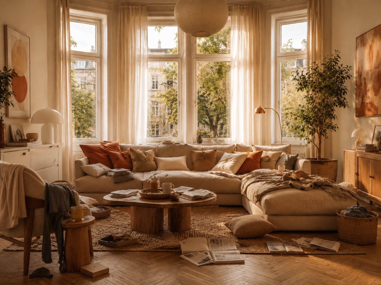 Wohnraum vor dem Makeover