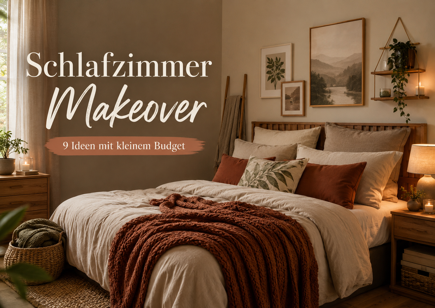 Schlafzimmer Makeover: 9 Ideen mit kleinem Budget