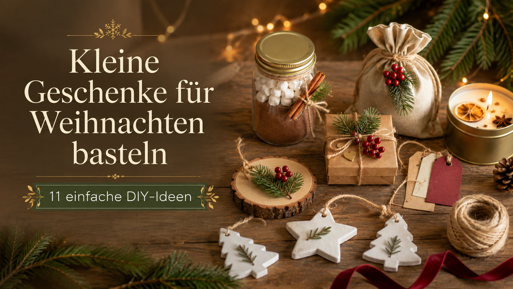 Kleine Geschenke für Weihnachten basteln: 11 einfache DIY-Ideen